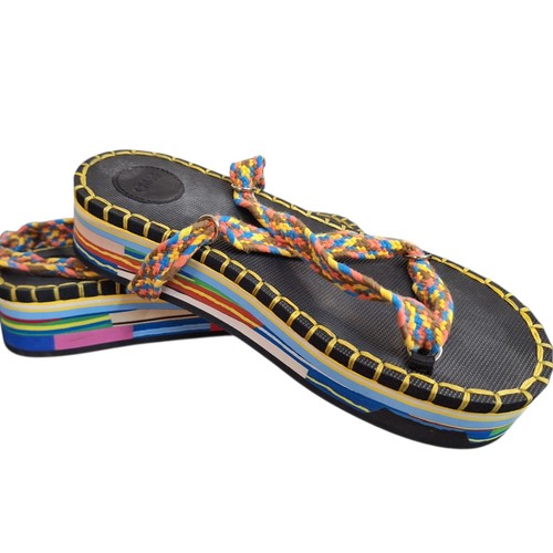 Chloé sandals colourful flat - chloé,