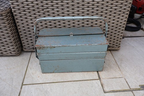 Vintage blue metal section - blue,