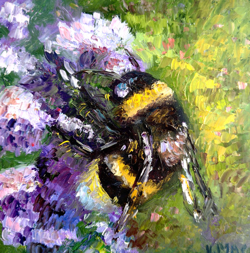Bumblebee original painting - original,