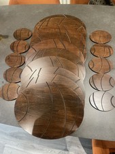 10x Oval Oiled solid Wood