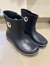 Ladies navy blue Croc Wellies