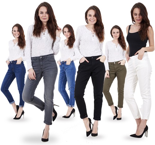 Ladies relaxed skinny jeans - skinny,