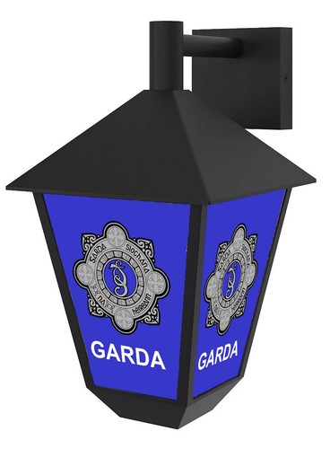 Garda police large wall - large, light