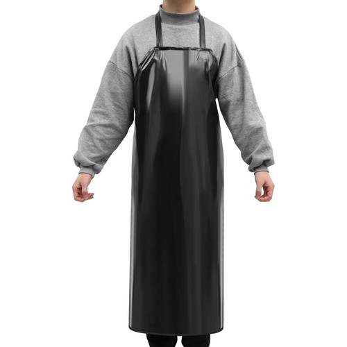 Plastic blavk apron waterproof - blavk,