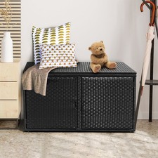 PE Rattan Garden Storage Box