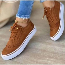 Womens ladies lace up smart