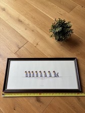 "Etcetera" by Warwick Higgs – Penguins/Wildlife | Signed & Framed Print 25"x 11"