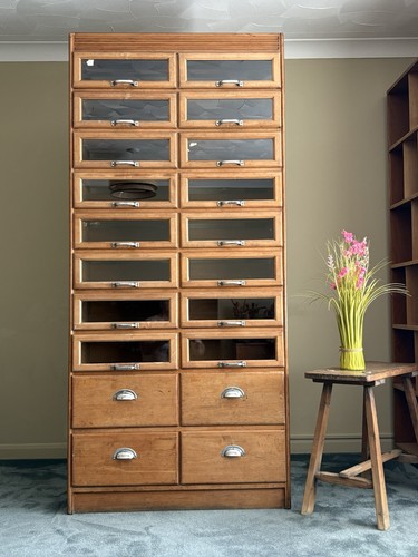 Vintage haberdashery drawers - haberdashery,