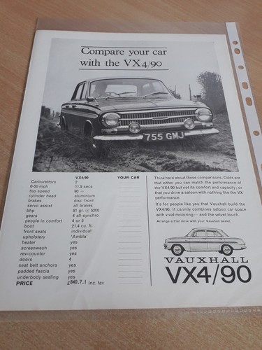 Vauxhall vx4 original - vx4/90,