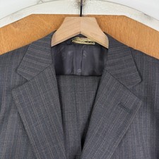 Pronto Moda Suit Mens 42R Gray