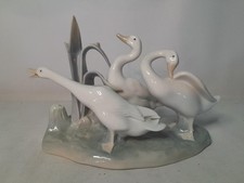 Lladro GEESE GROUP IN REEDS