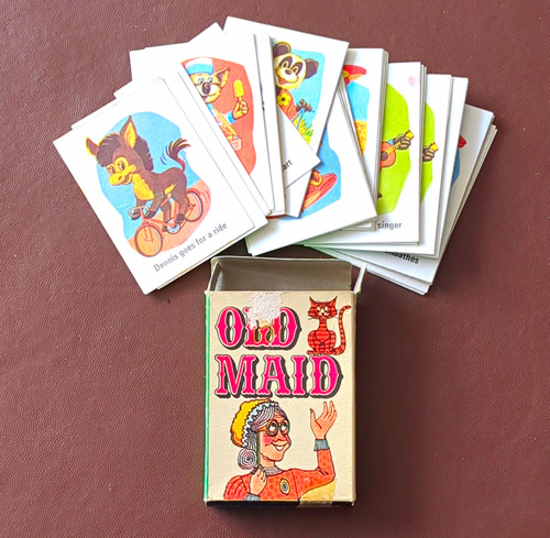 Tower press old maid card - old,