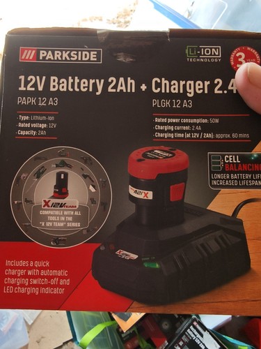 Parkside 12v 2ah - 12v, battery