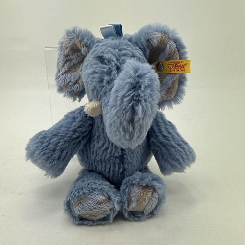 Steiff earz blue elephant - elephant, 11"