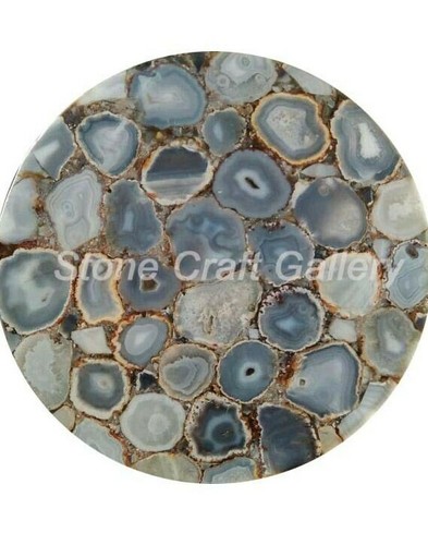 Agate coffee table top - 18",