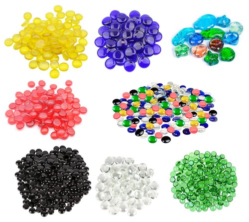 Decorative glass pebbles - glass,