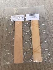 2 X 10 HOLES Scarf Hanger Wooden Scarf Holder for Closet Organizer and Storage