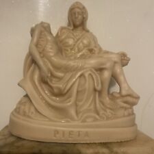 Vintage Hand Crafted Alabaster Statue of Michelangelo’s ‘Pieta’ Madonna