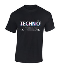 TECHNO MUSIC MENS T SHIRT DANCE EDM ACID HOUSE RAVE 90'S CLASSIC DJ TOP