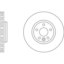 2x Brake Discs Vented For Ford