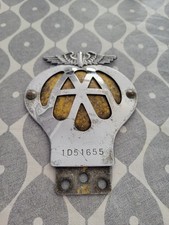 Vintage AA Relay Metal Car Grill Emblem Badge