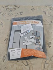 Fiberglass Magnetic Screen Door, Anti Mosquito Mesh Fly Curtain with Full Frame 