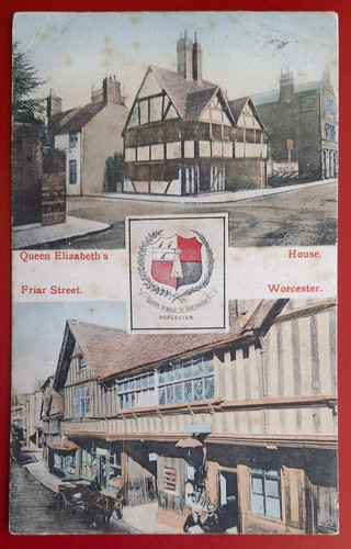 Vintage colour postcard - colour,