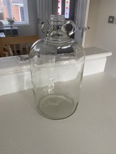 Demijohn Glass Bottle Wine/Beer Double Handled. Used 5 litre/1 gallon Free bung 