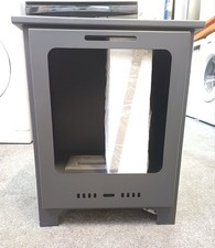 AmberGlo Matte Black Freestanding Bio Ethanol Stove