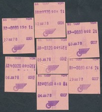 Railway ticket SWITZERLAND x7