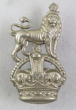White Metal Collar Badge Royal