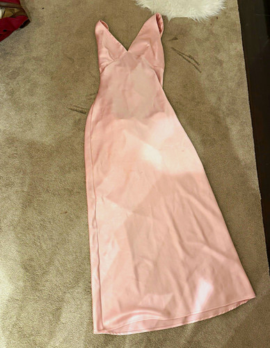 Zara pink satin - satin, slip