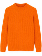 Mens Cable Knit Jumper Crew