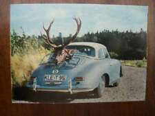 Porsche 356 Hardtop, Blue, Reindeer, Antlers, Picture, 1967