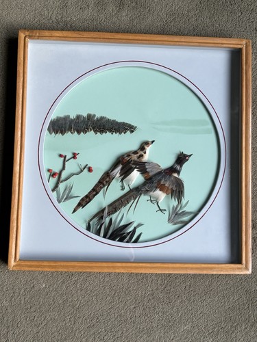 Birds made from feathers in - 3d,