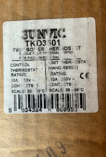 Sunvic tk3501 boiler - sunvic,