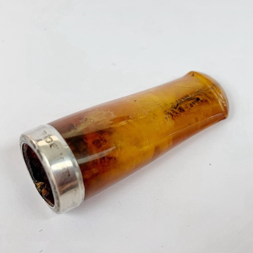 Antique sterling silver - silver, amber