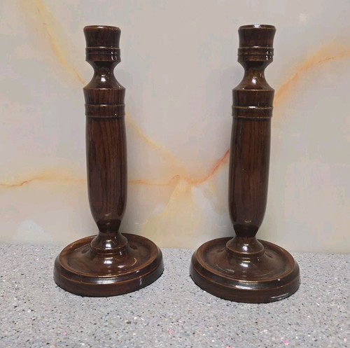 Pair vintage turned - vintage,