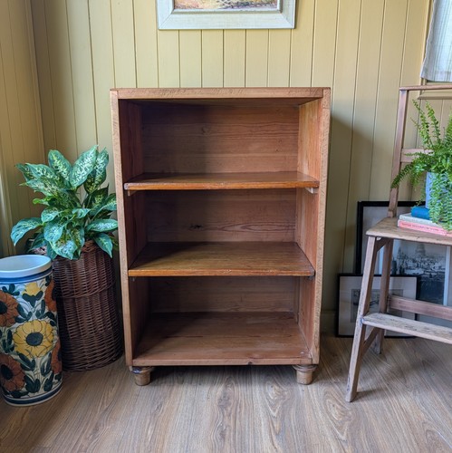Antique pine shelving unit - antique,