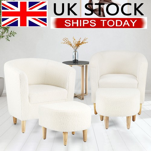 Modern sherpa single sofa - sofa, w/