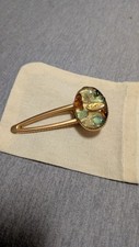Gold Sea Glass Hair Clip
