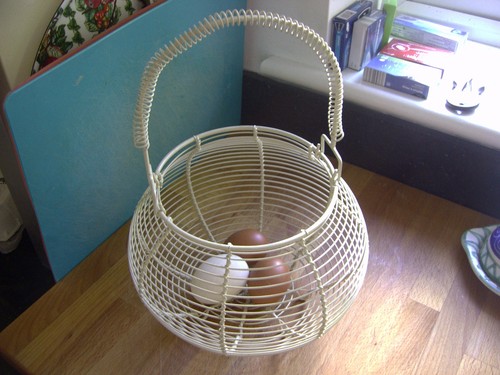 Vintage french wire egg - vintage,