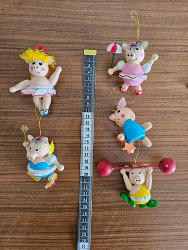 Large rare vintage pig wooden - rare,