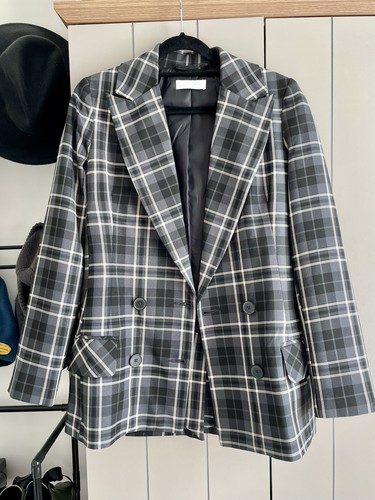 Plaid black and grey - plaid,