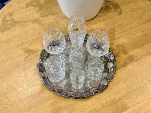 Vintage crystal glassware - crystal, &