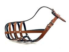 Light Leather dog muzzle