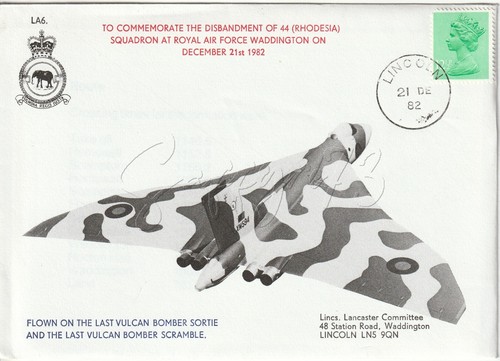 Vulcan bomber 1982 - bomber, disbandment
