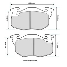 Ferodo DS3000 Front Brake Pads