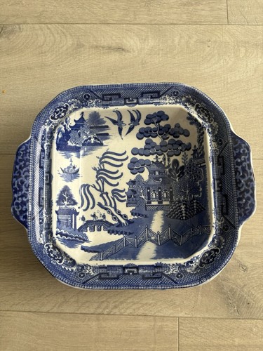 Staffordshire ironstone willow - staffordshire,