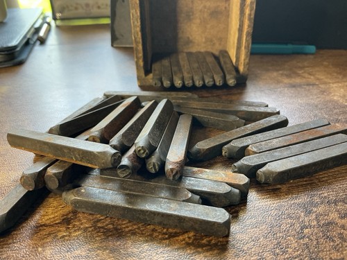 Vtg steel letter - pc,